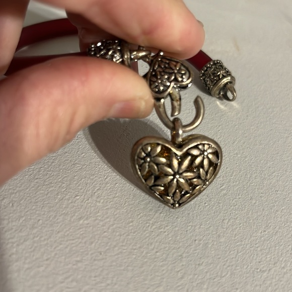 Heart bracelet silver red - Picture 10 of 13